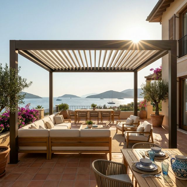 Göcek Villaları İçin Biyoklimatik Pergola Sistemleri