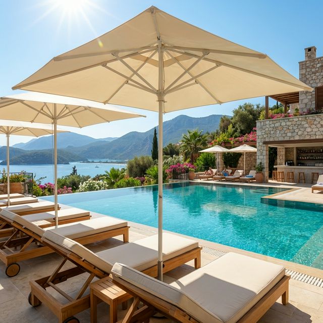 Ölüdeniz Otellerinde Havuz Kenarı Gölgelendirme İpuçları